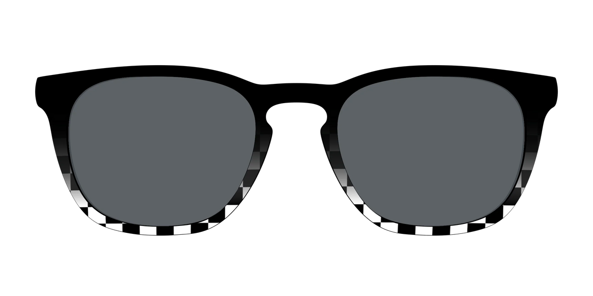 The Polarized Checkerboard Fade Sun Top