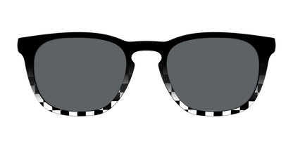 The Polarized Checkerboard Fade Sun Top