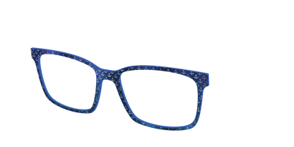 The Blue Shimmer with Silver Foil Anchors