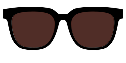 The Black with Brown Golf Lens