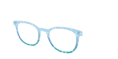 The Sky Blue Crystal with Daisy Glitter