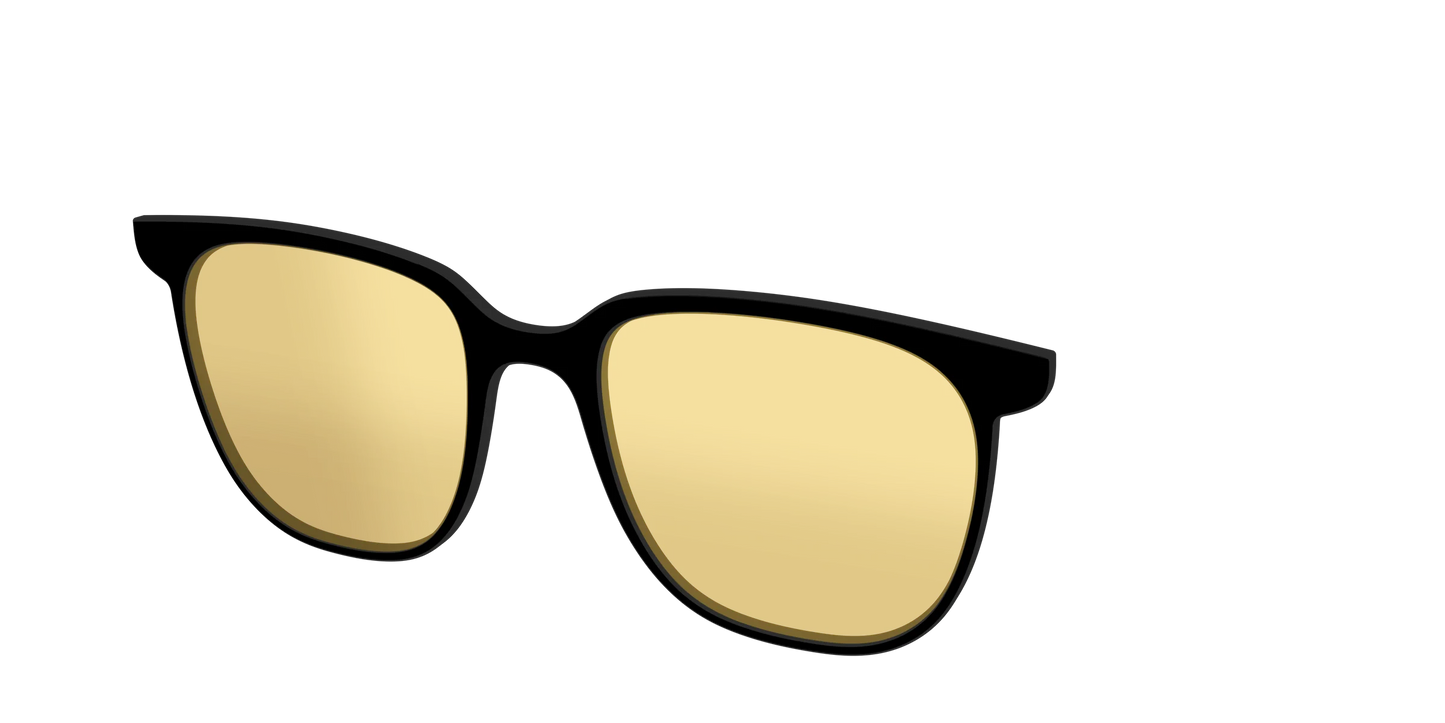 The Black With Citrine Yellow Lens