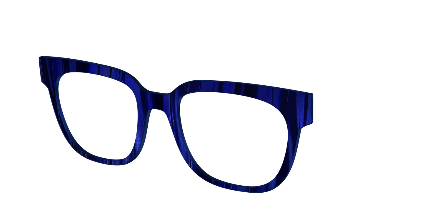 The Indigo Moire Stripes