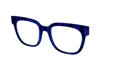 The Indigo Moire Stripes