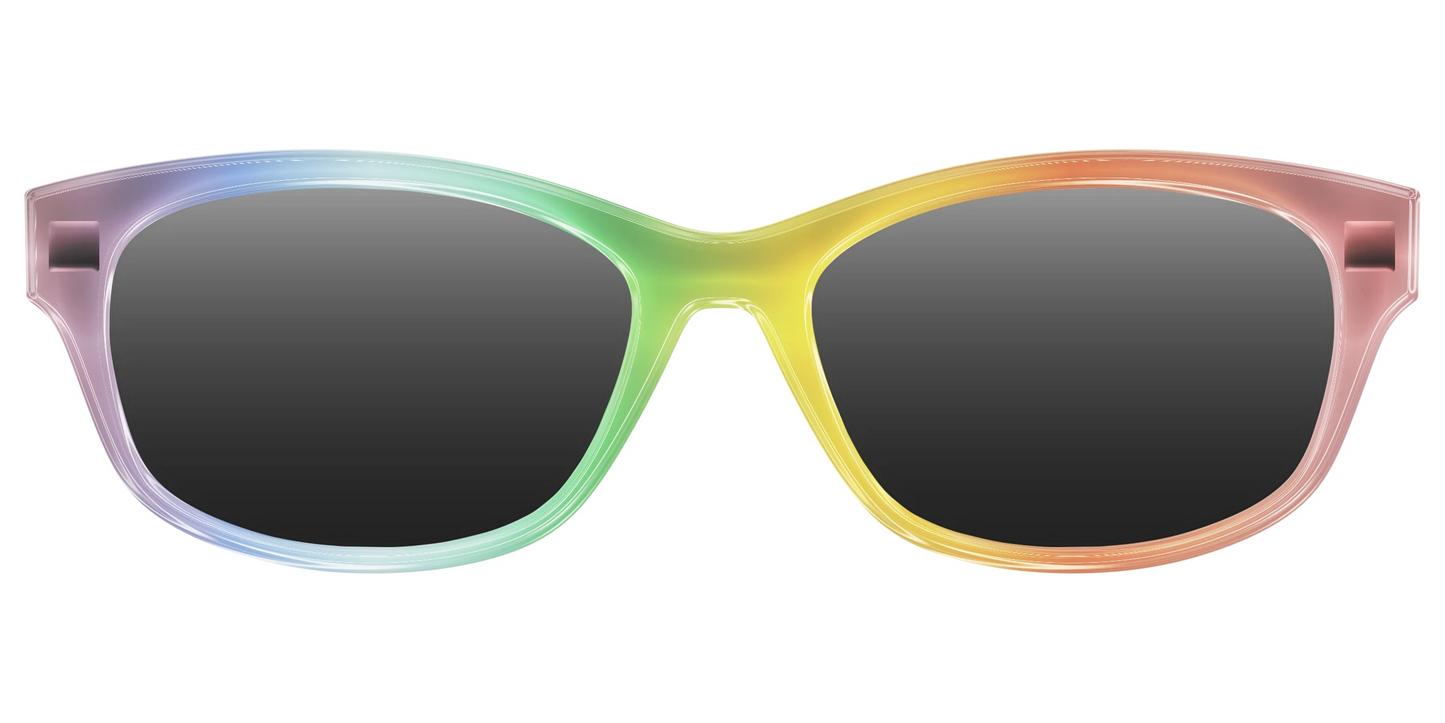 The Polarized Rainbow Gradient Sun Top