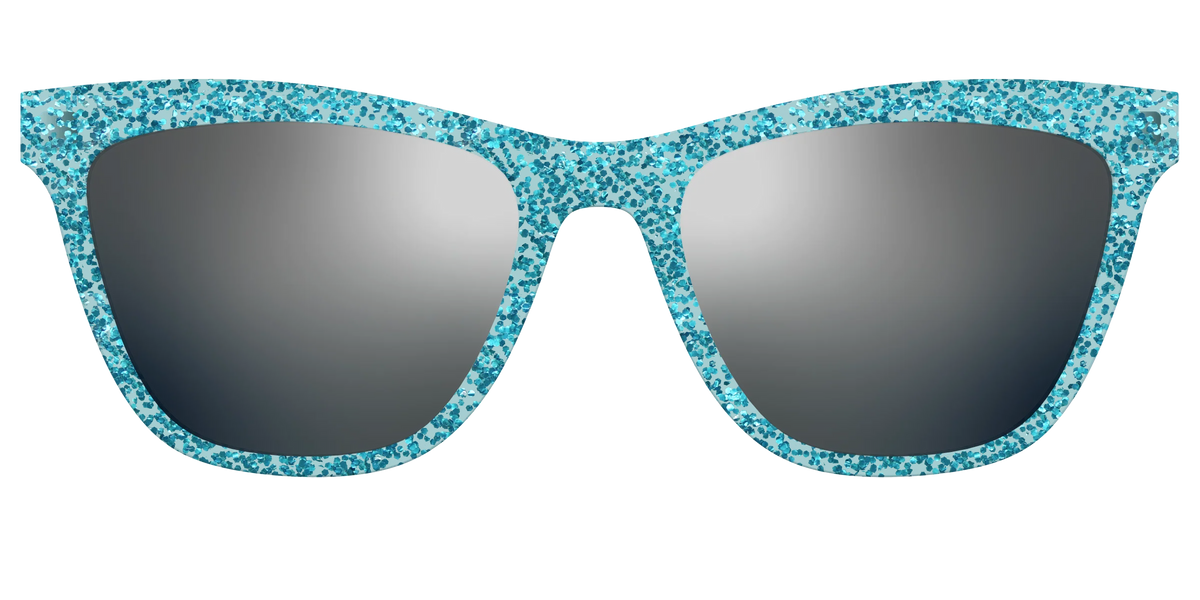 The Polarized Aquamarine Sparkle Sun Top