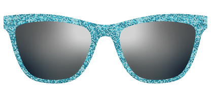 The Polarized Aquamarine Sparkle Sun Top