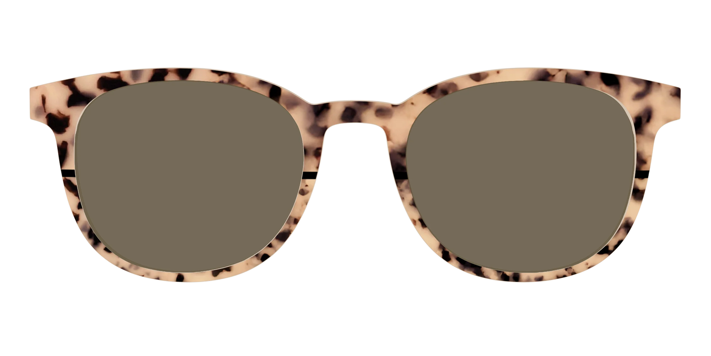 The Polarized Bisque Tortoise Split Sun Top