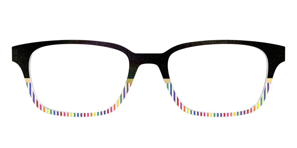The Chic Pride Stripes Crystal with Gold Foil