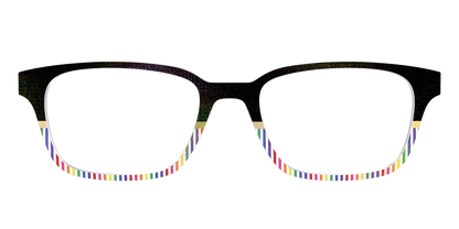 The Chic Pride Stripes Crystal with Gold Foil