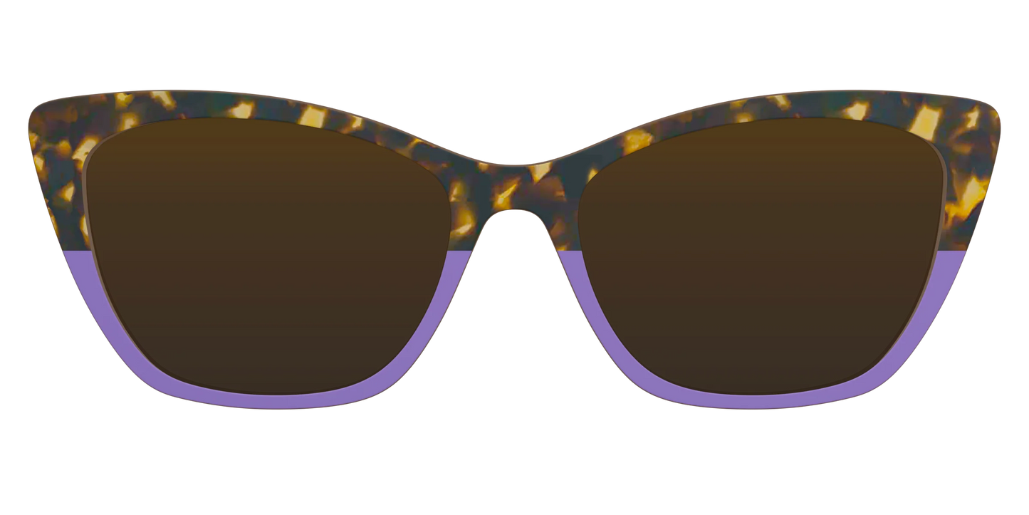 The Polarized Lavender Tortoise Split Sun Top