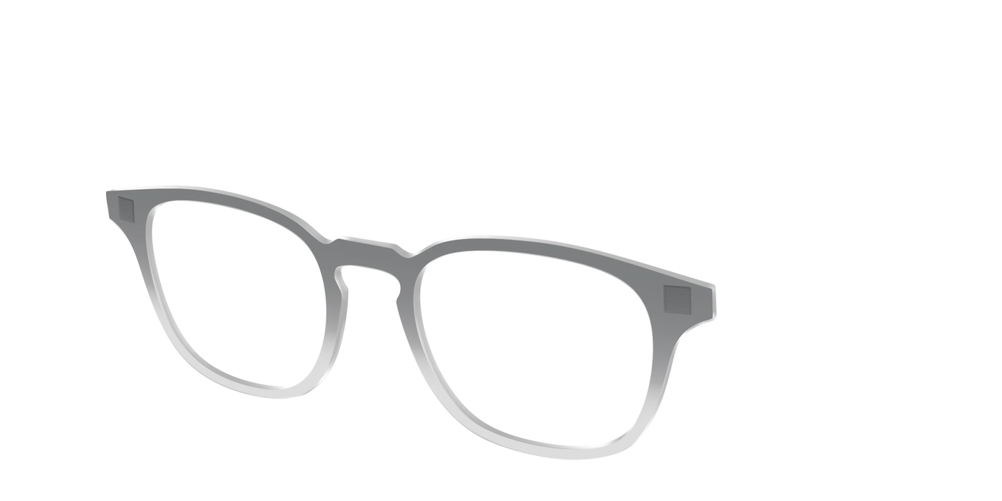 The Charcoal to Light Gray Gradient Crystal