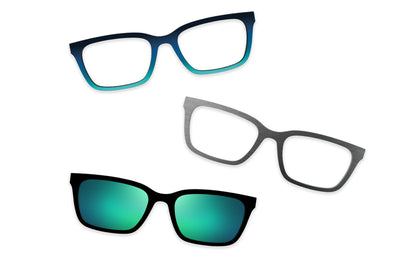 Teal Pearlized Metal - Set