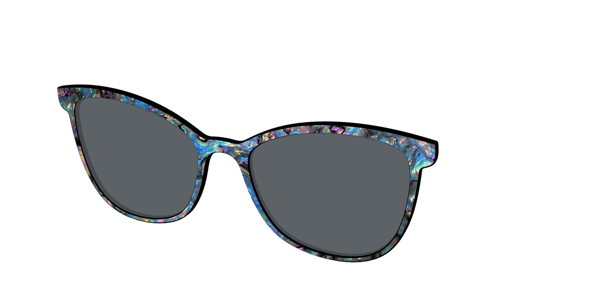 The Polarized Midnight Abalone Sun Top