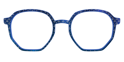 The Blue Shimmer with Silver Foil Anchors