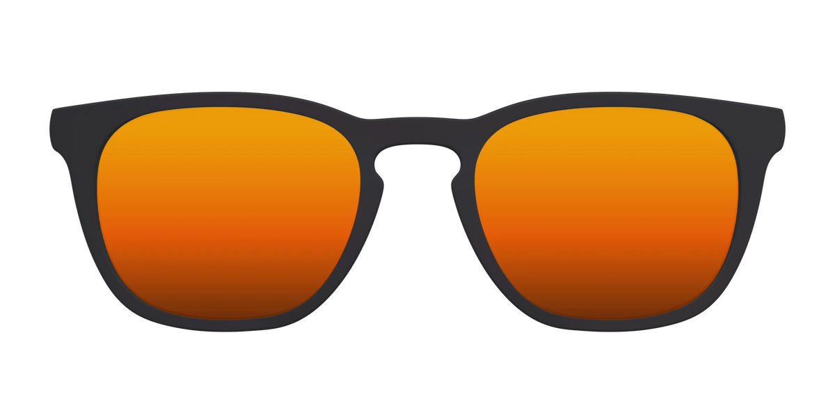 The Polarized Orange Reflective Sun Top