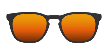 The Polarized Orange Reflective Sun Top