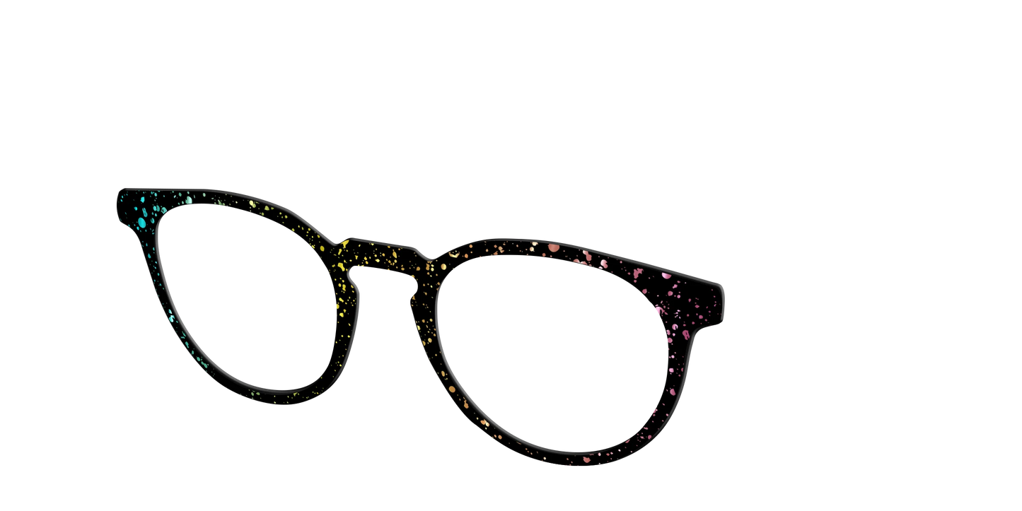 The Rainbow Foil Splatter