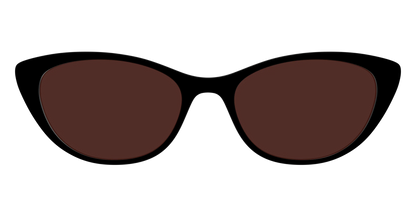 The Black with Brown Golf Lens