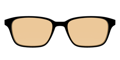 The Black With Umber Brown Lens