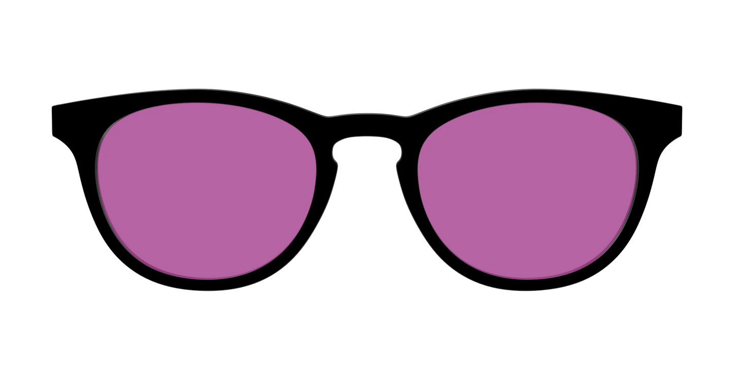 The Black with Violet Golf Lens