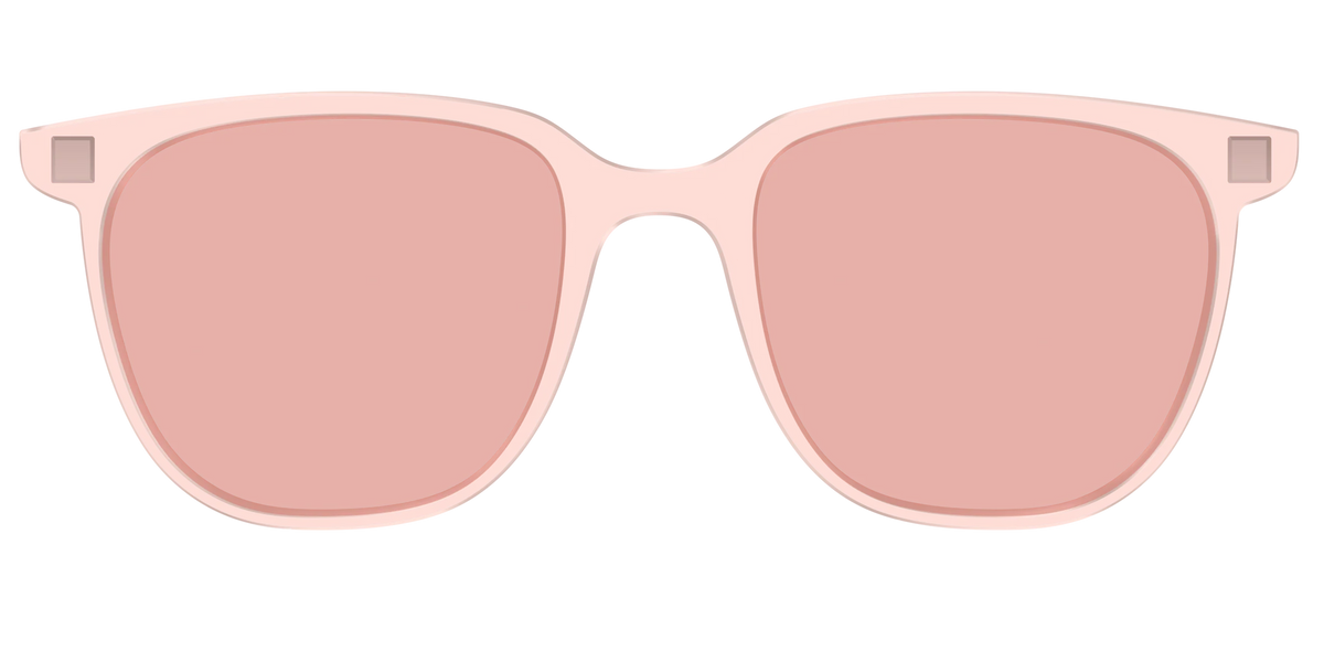 The Pink Crystal With Coral Pink Lens
