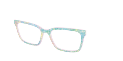 The Pastel Gradient with Holographic Hatching