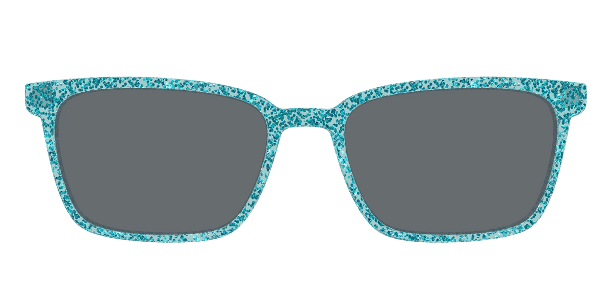 The Polarized Aquamarine Sparkle Sun Top