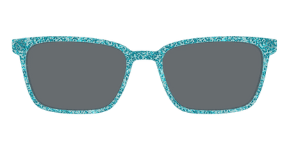 The Polarized Aquamarine Sparkle Sun Top