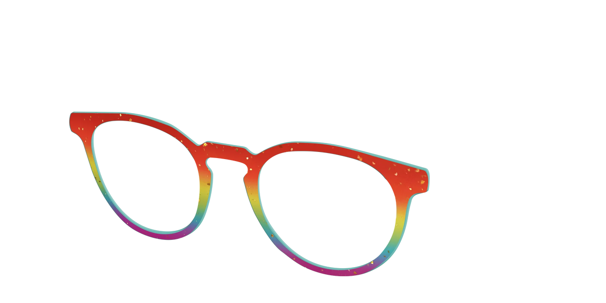 The Spectrum Gradient with Gold Flakes