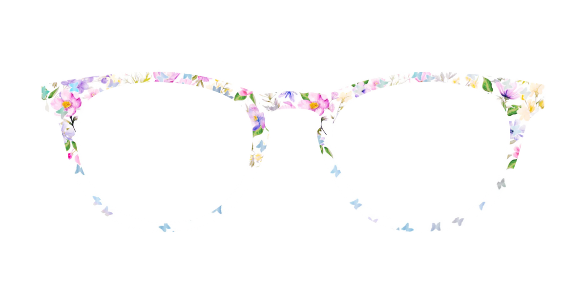 The Delicate Flower Crown with Butterfly Glitter