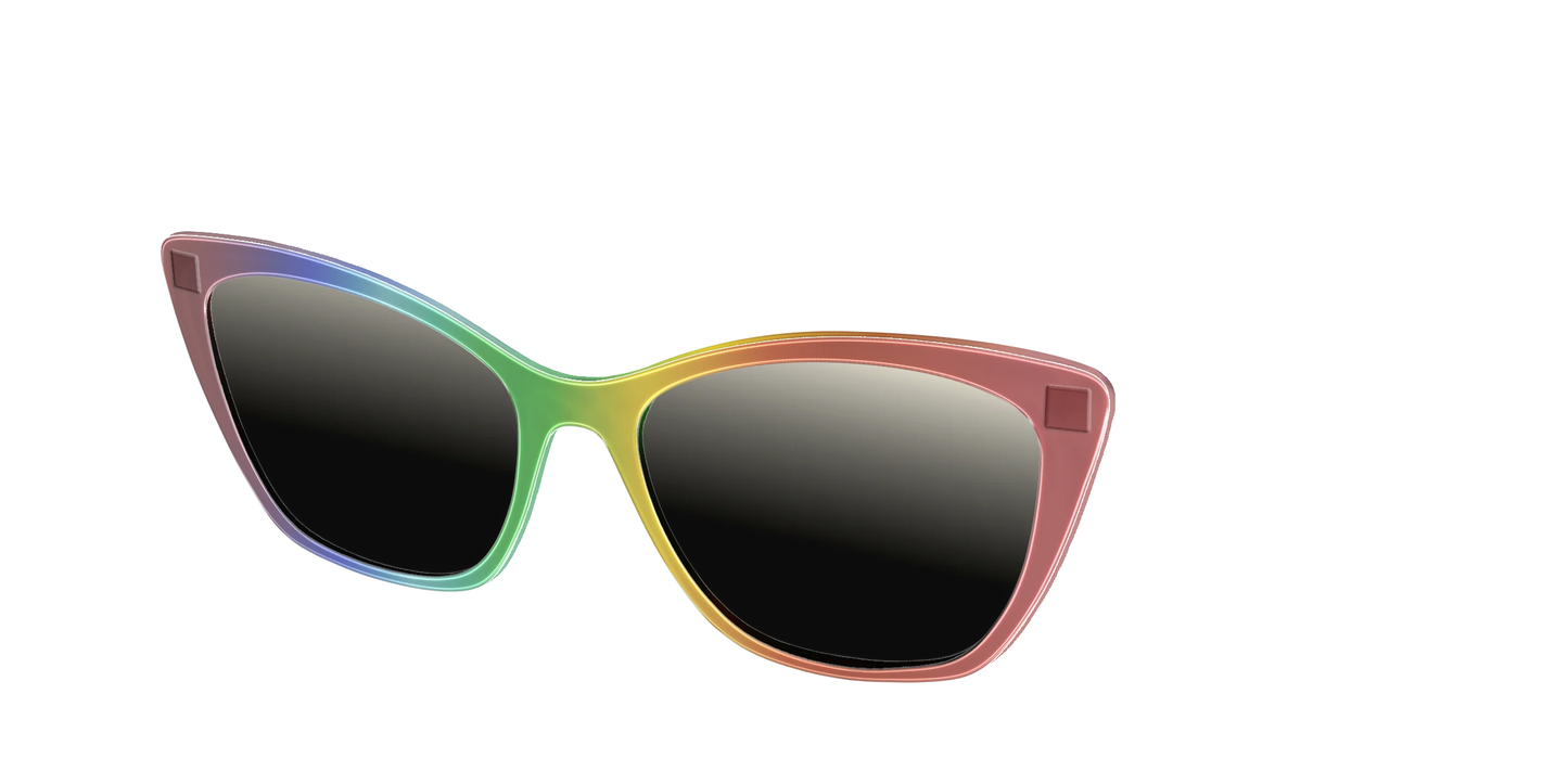 The Polarized Rainbow Gradient Sun Top
