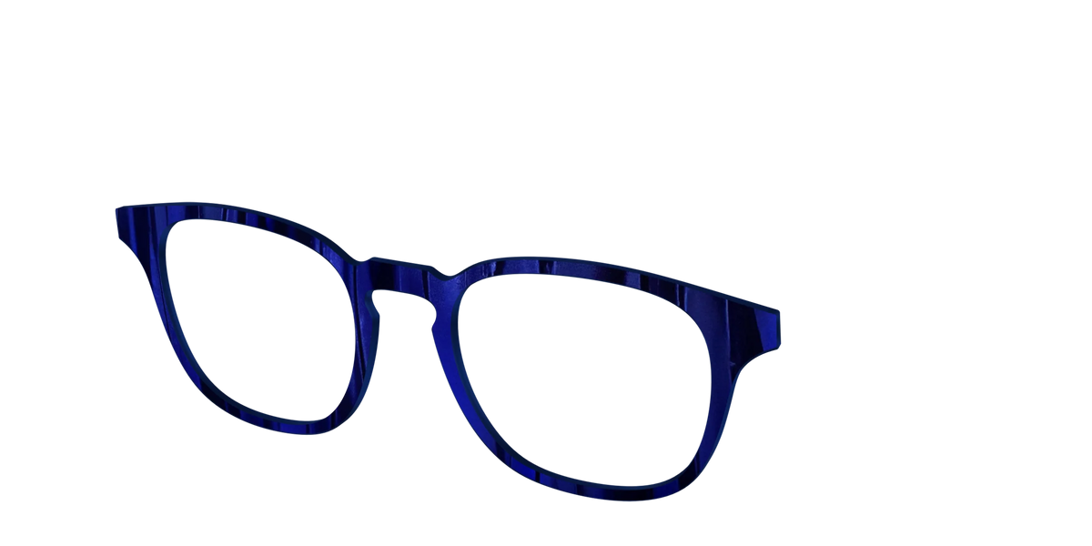 The Indigo Moire Stripes