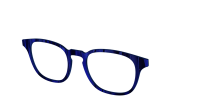 The Indigo Moire Stripes