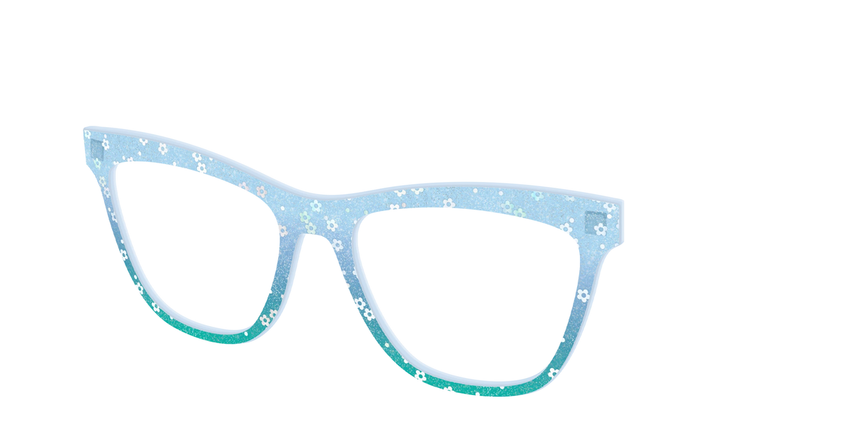 The Sky Blue Crystal with Daisy Glitter