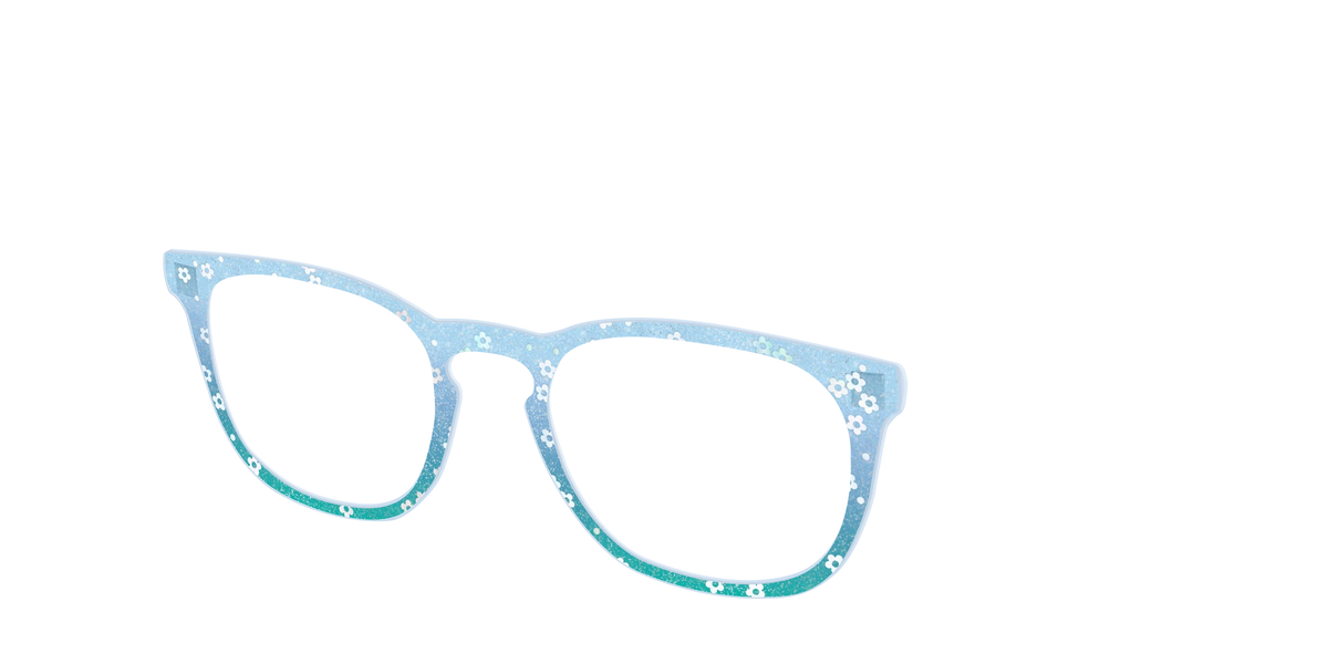 The Sky Blue Crystal with Daisy Glitter