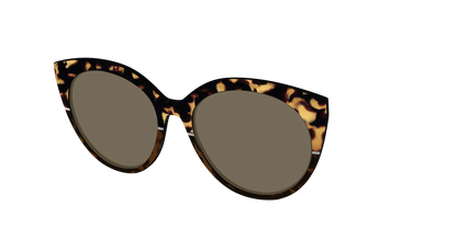 The Polarized Chic Tortoise Split Sun Top
