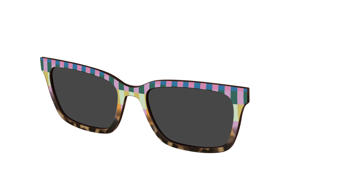 The Polarized Summer Stripes Tortoise Sun Top