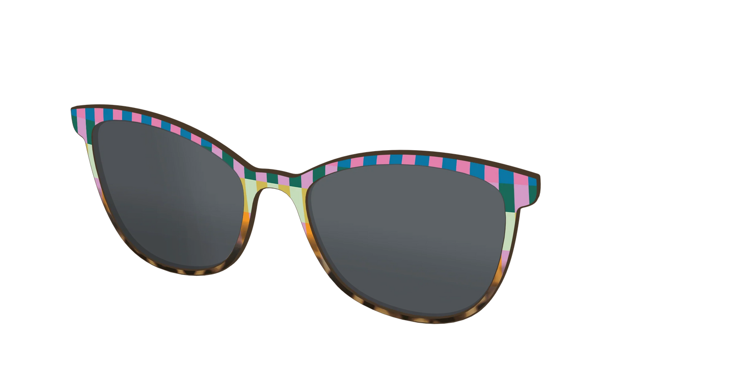 The Polarized Summer Stripes Tortoise Sun Top