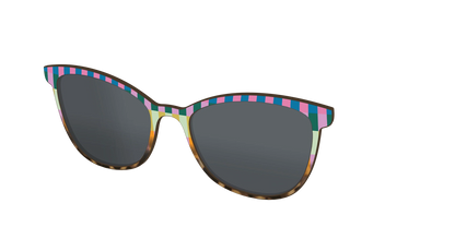The Polarized Summer Stripes Tortoise Sun Top