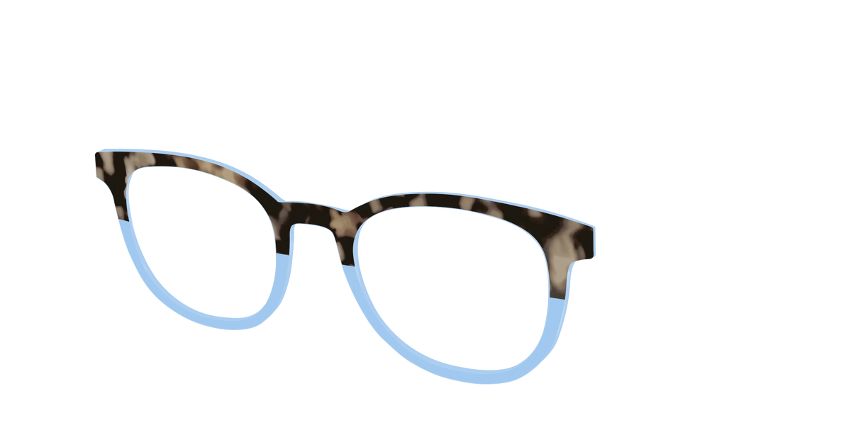 The Denim Tortoise Crystal Split
