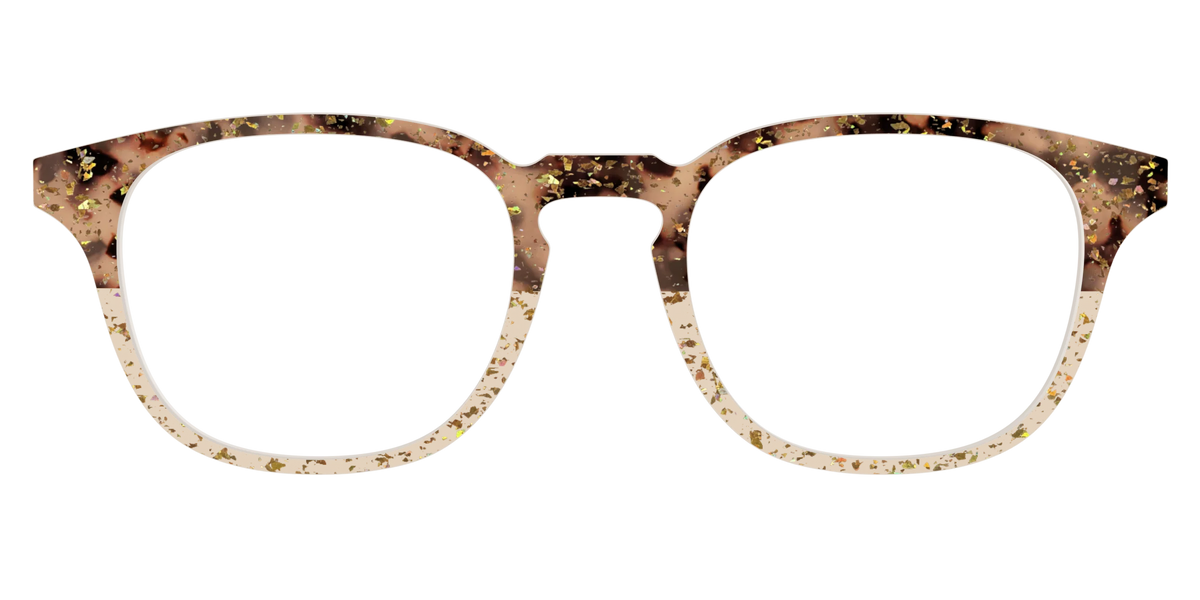 The Khaki Tortoise Crystal Split with Gold Flakes