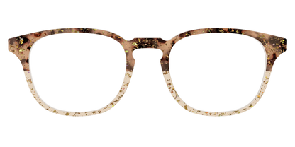 The Khaki Tortoise Crystal Split with Gold Flakes