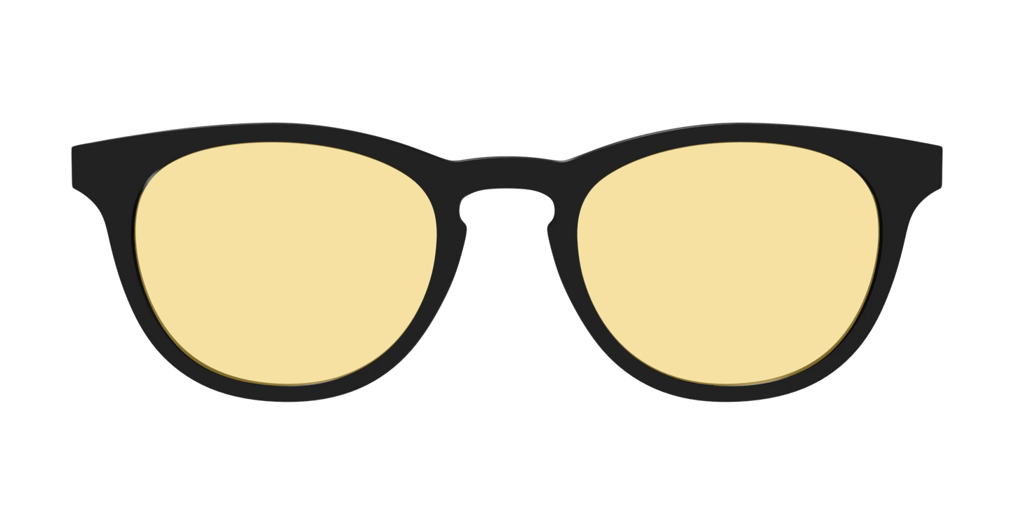 The Black With Citrine Yellow Lens