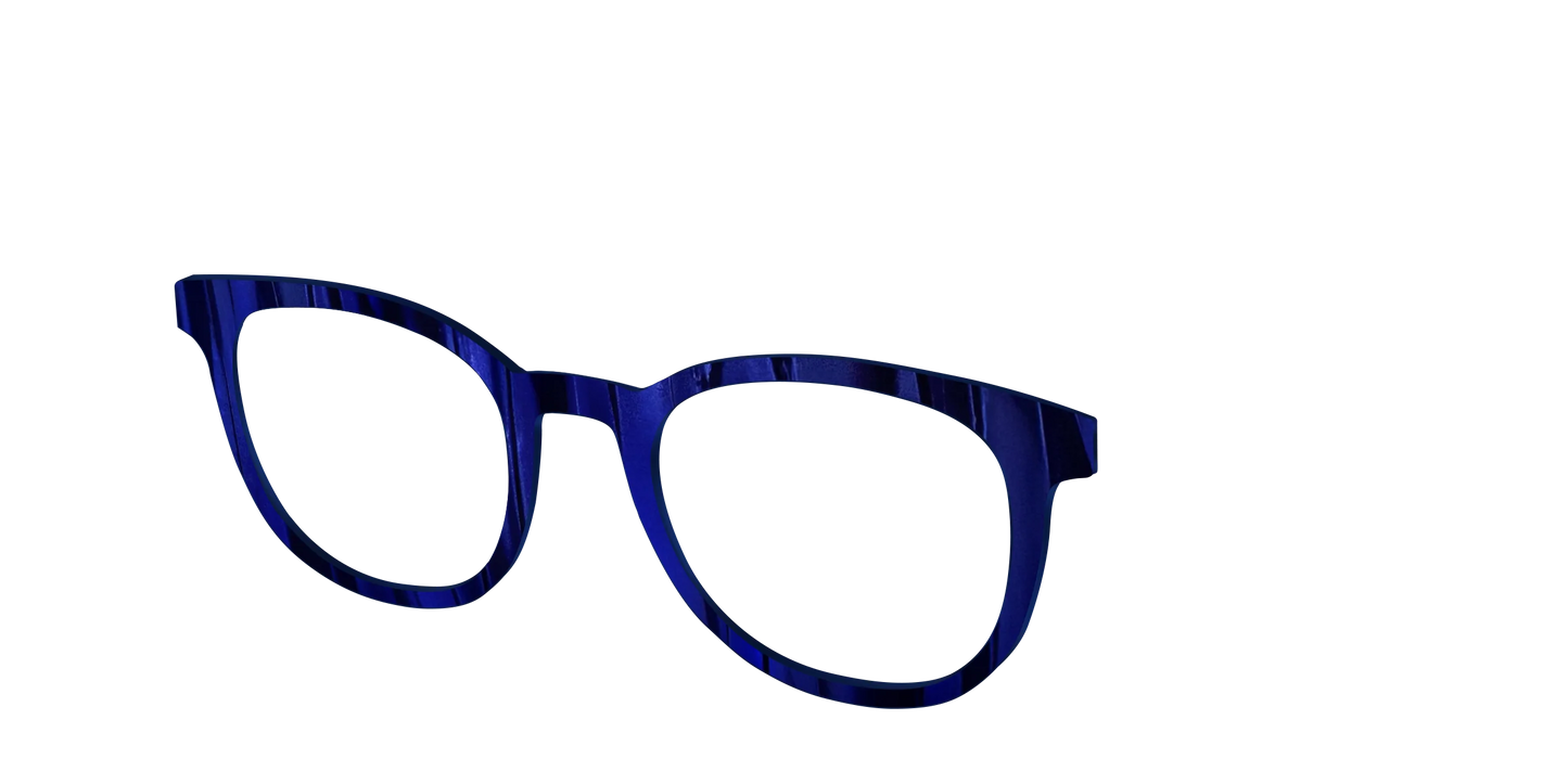 The Indigo Moire Stripes