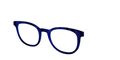 The Indigo Moire Stripes
