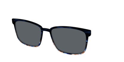 The Polarized Blue Horn Tortoise Sun Top