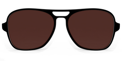 The Black with Brown Golf Lens