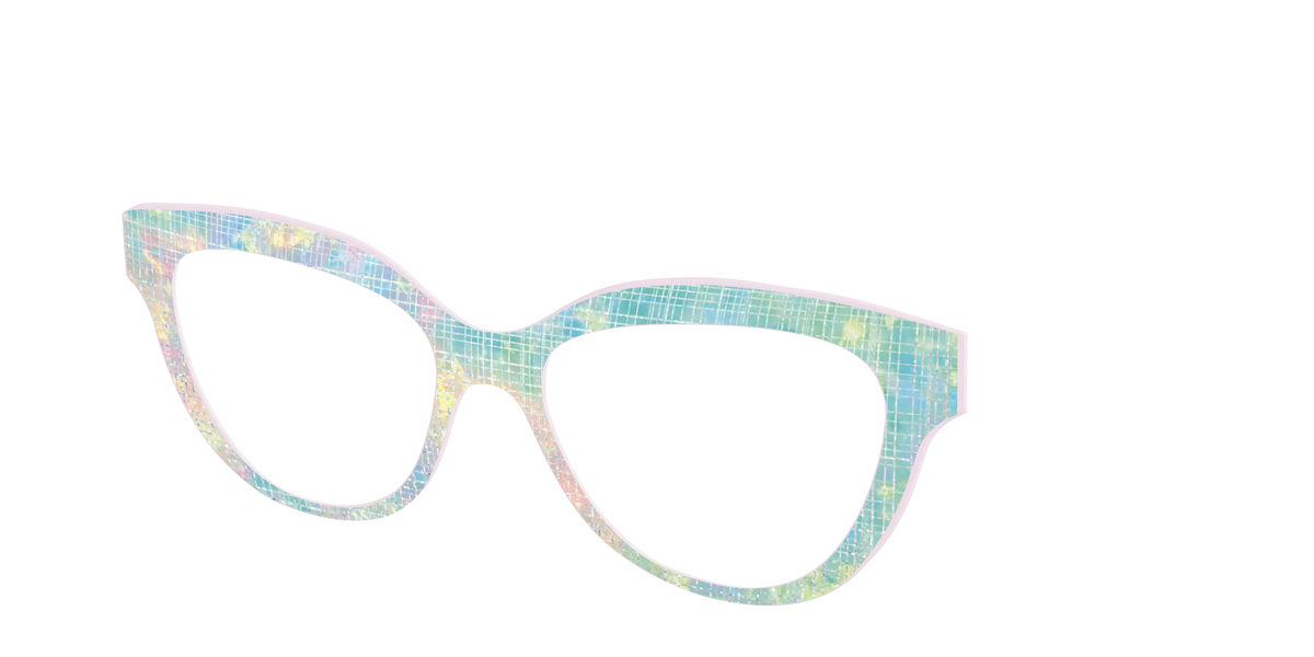 The Pastel Gradient with Holographic Hatching