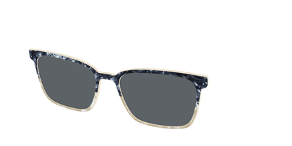 The Polarized Navy to Taupe Pearl Split Sun Top